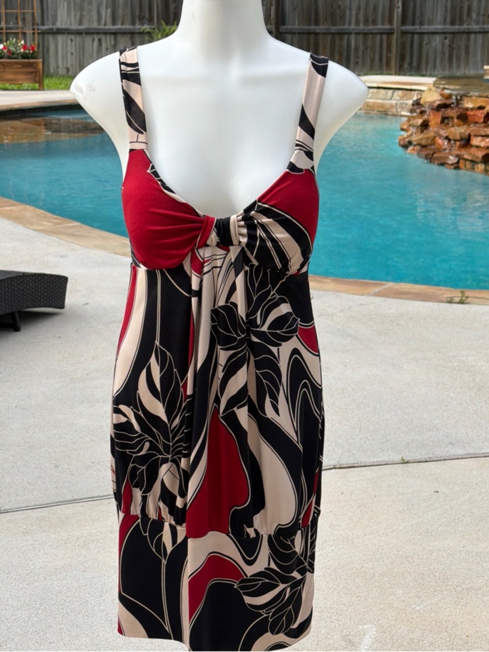 Women’s Red & Black summer dress Small